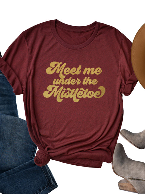 Meet Me Under the Mistletoe T-Shirt - Korvel