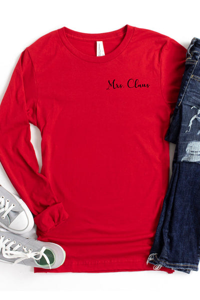 Mrs. Claus Long Sleeve T-Shirt