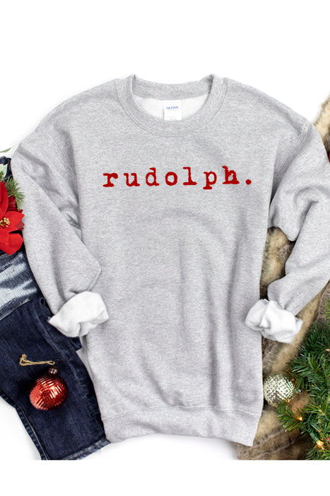 Rudolph Unisex Cotton-Poly Blend Sweatshirt