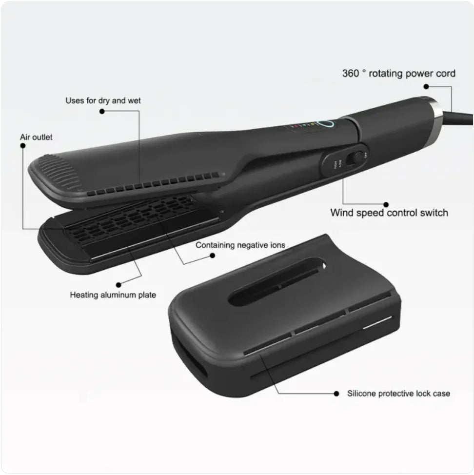 Premium Hot Air Hair Straightener Brush for Effortless Styling