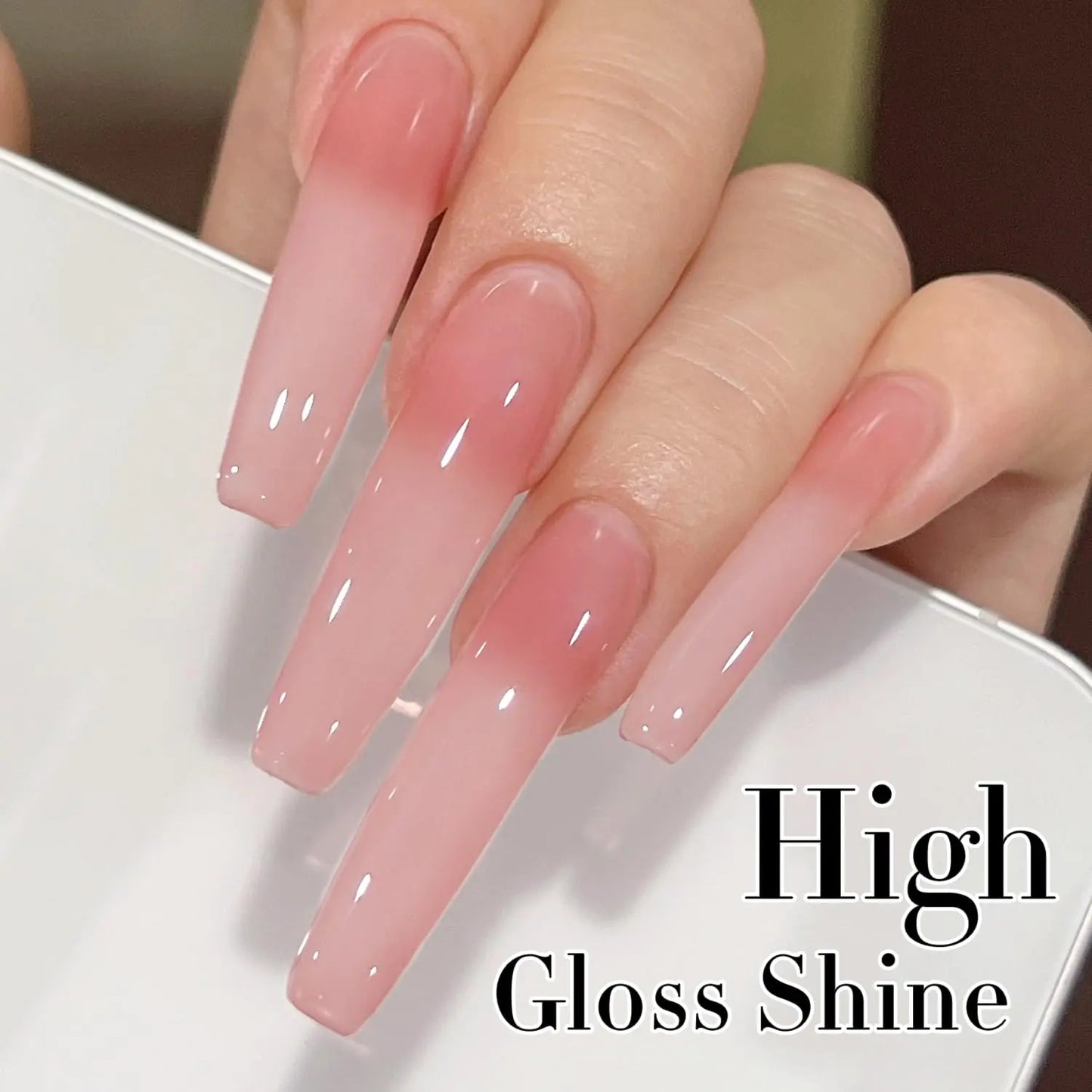 Esmalte de Gel Translúcido Double Rhythm - Rosa Lechoso 15ML
