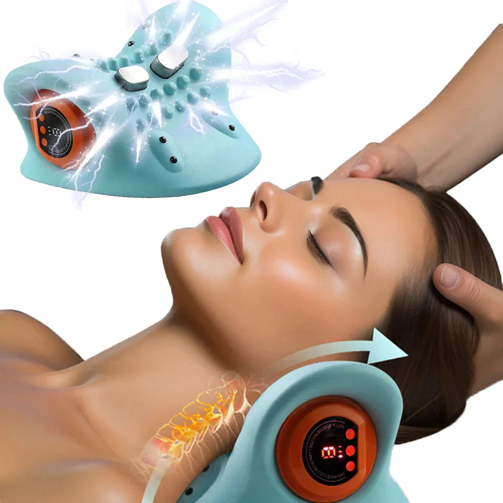 Almohada Masajeador Cervical Portátil