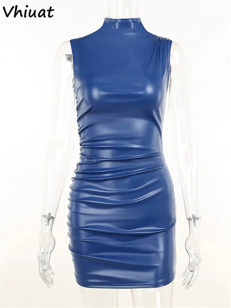 Robe Mini en Cuir pour Femme - Audacieuse et Élégante