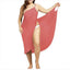 Robe de Plage à Bretelles Croisées de Couleur Unie