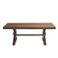 Mesa de Comedor de Madera de Caucho de Estilo Moderno de Mediados de Siglo para 6-8 Personas