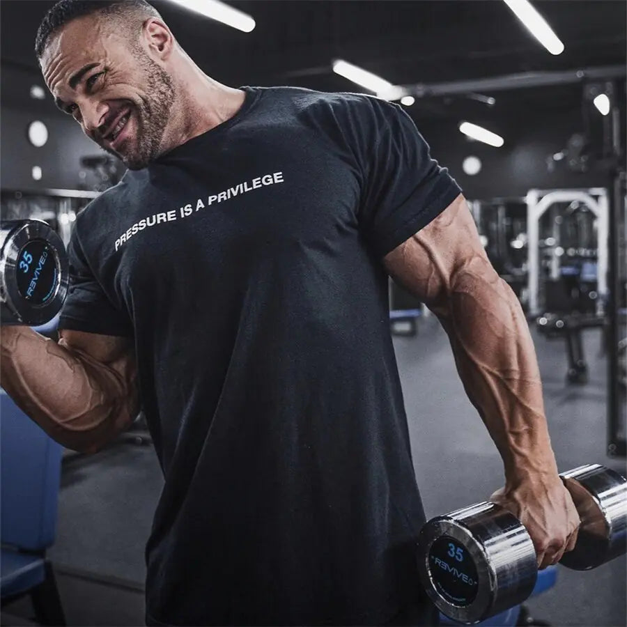 T-shirt de sport imprimé d'été pour hommes