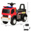 Camion de pompier électrique à batterie 6V pour enfants