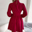 Elegant Solid Color Chiffon A-Line Dress for Women