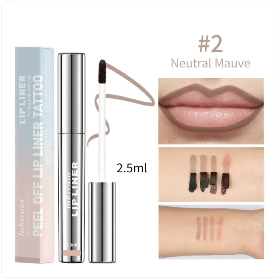 Matte Finish No-Stain Lip Liner with Cup Hook Line