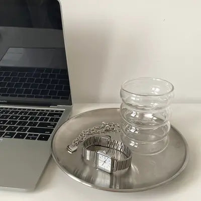 Wave Shape Glass Cup - Elegant Drinkware