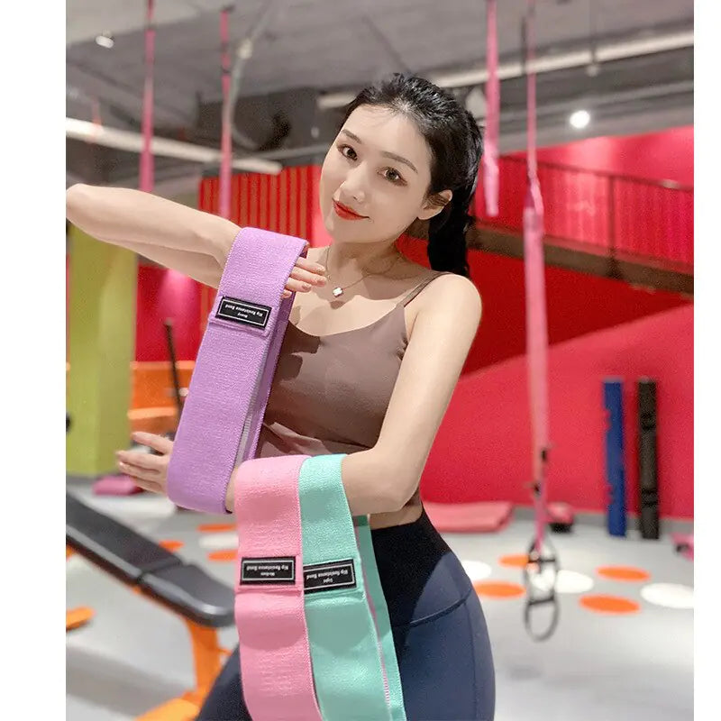 Rubber Elastic Squat for Home Fitness and Yoga