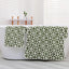 Serviette de bain en microfibre à fleurs à carreaux mignons