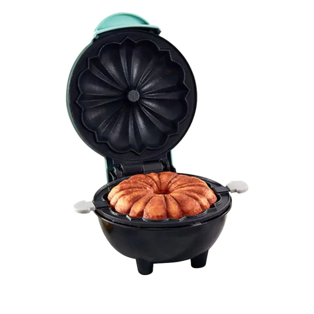 XOOMIX Mini Cake Maker - Calentamiento Rápido, Antiadherente, Azul Elegante