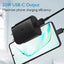 Cargador de pared Super Rápido Type-C de 25W con cable de 6FT para Samsung Galaxy