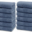 Ensemble de Gants de Toilette Doux de la Collection Resort - Pack de 12 Luxe Bleu