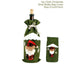 Ensemble de housses de bouteilles de vin de Noël festives