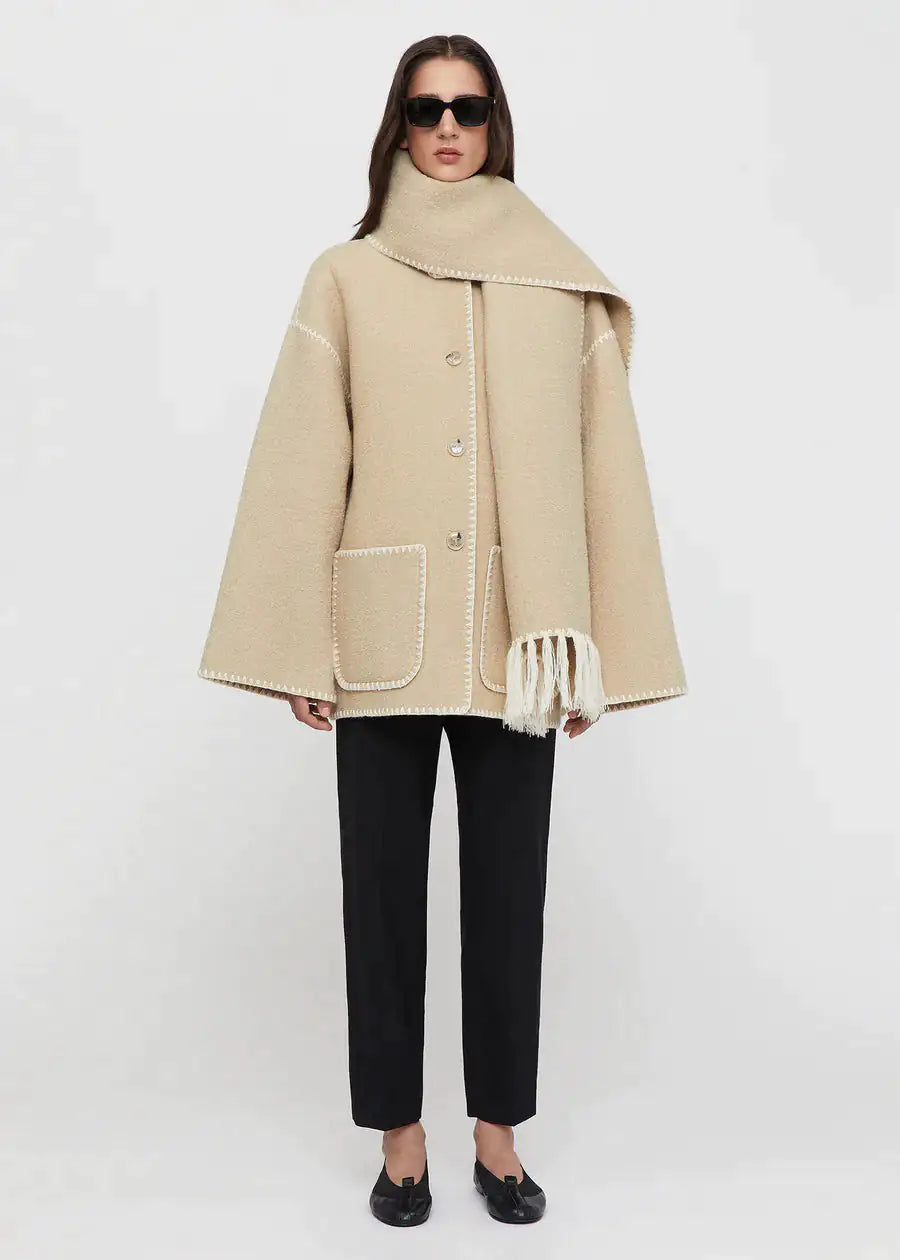 Dejavu Skarf Jacket - Stylish and Versatile Outerwear