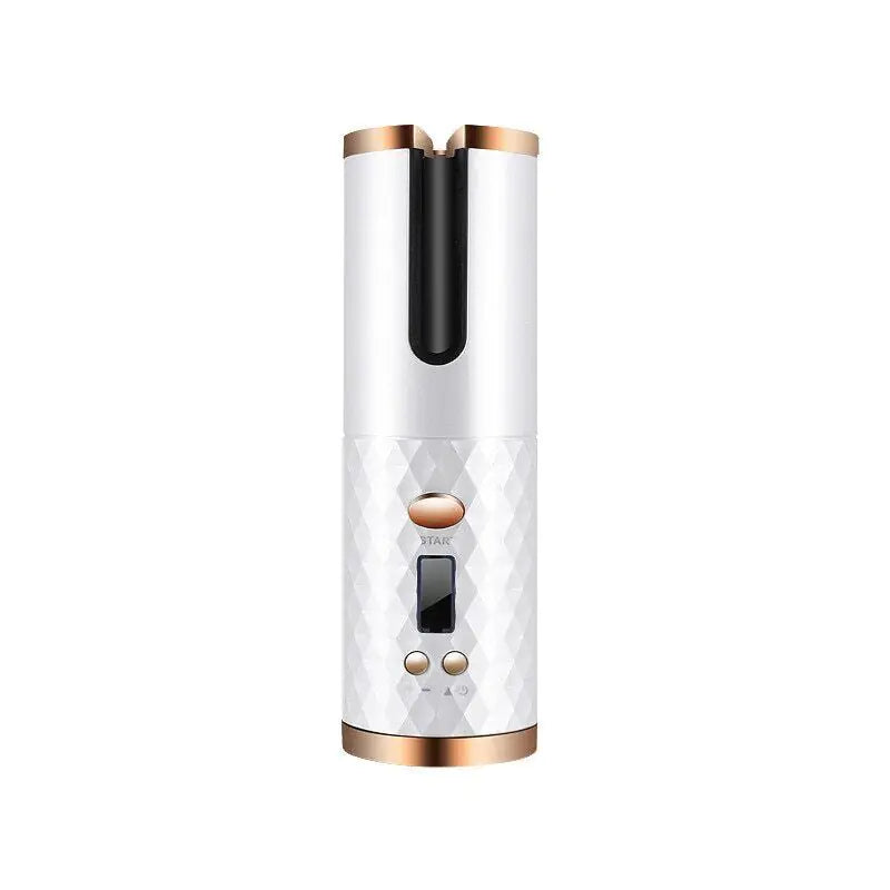 Rizador de Cabello Inalámbrico con Rotación Automática y Pantalla LCD