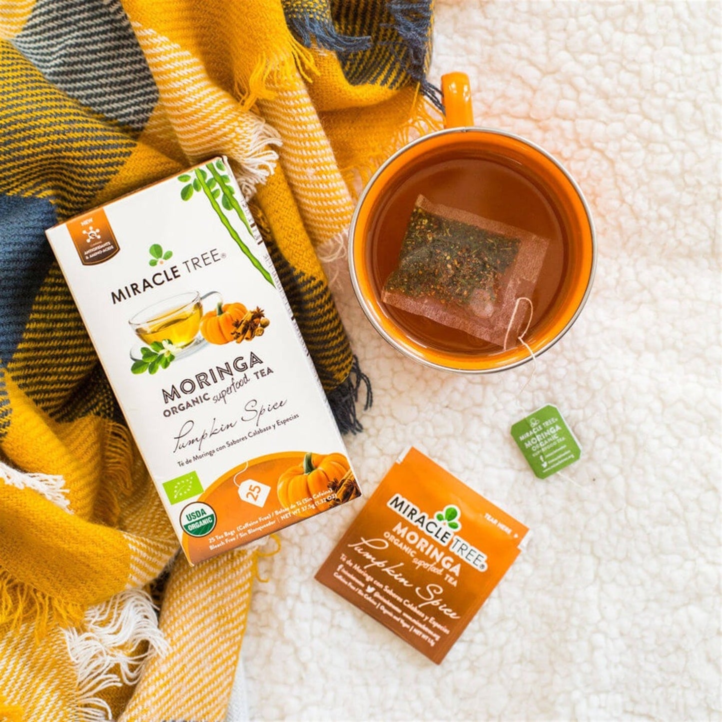 Thé Moringa Bio avec Épices de Citrouille