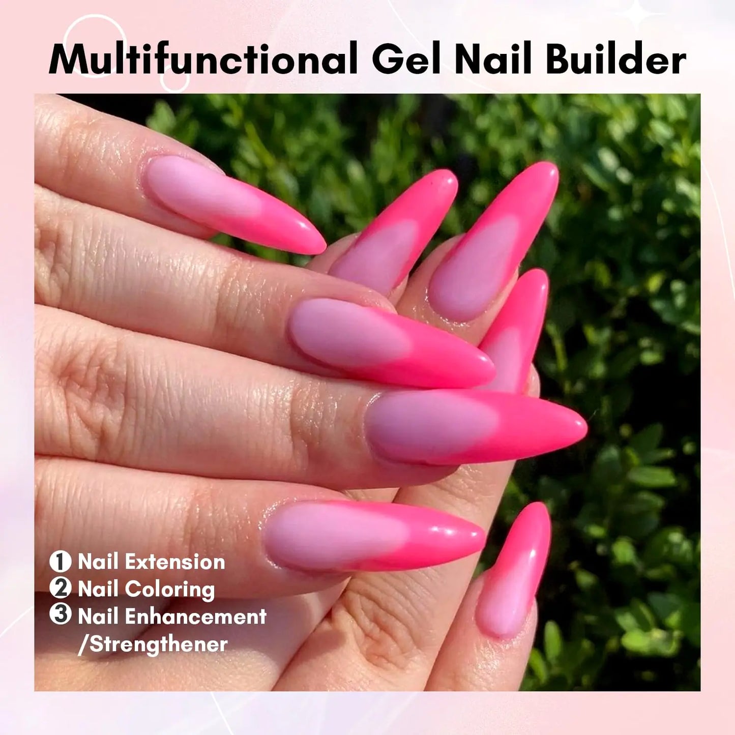 Makartt Fondant Pink Poly Nail Gel - 50ML