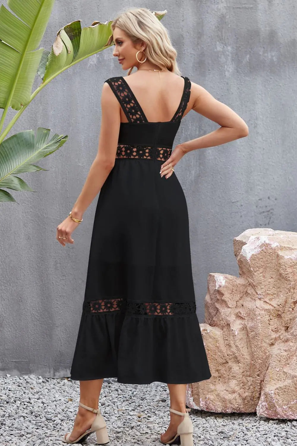 Vestido Midi Tory - Detalle de Encaje Elegante