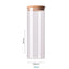 Contenants de stockage alimentaire en verre borosilicate recouverts de bambou