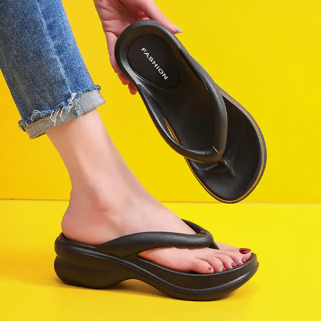 Toe Wedge Heels Sandals for Summer Style