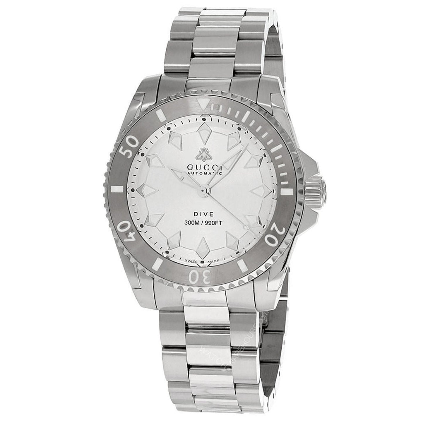 Montre de plongée pour homme Gucci - Acier inoxydable premium