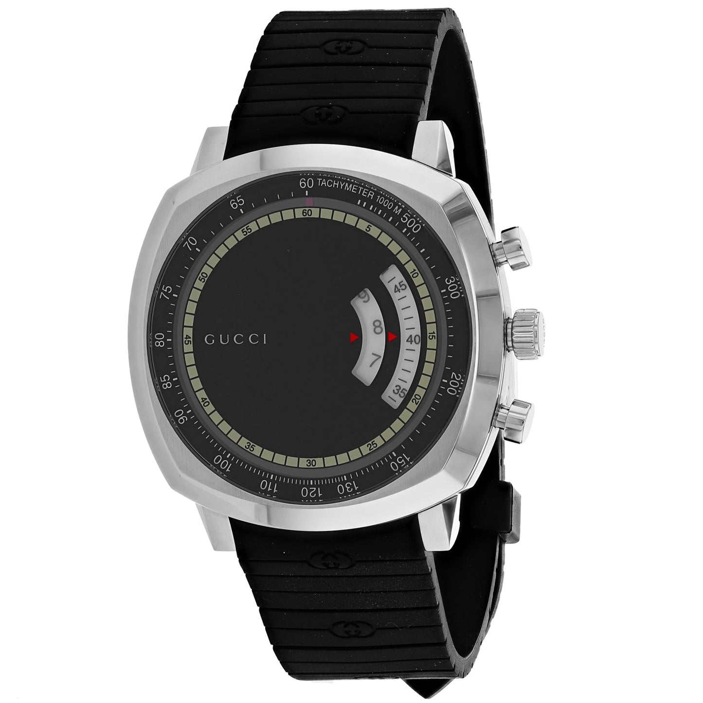 Montre Gucci pour homme Grip - Cadran noir élégant