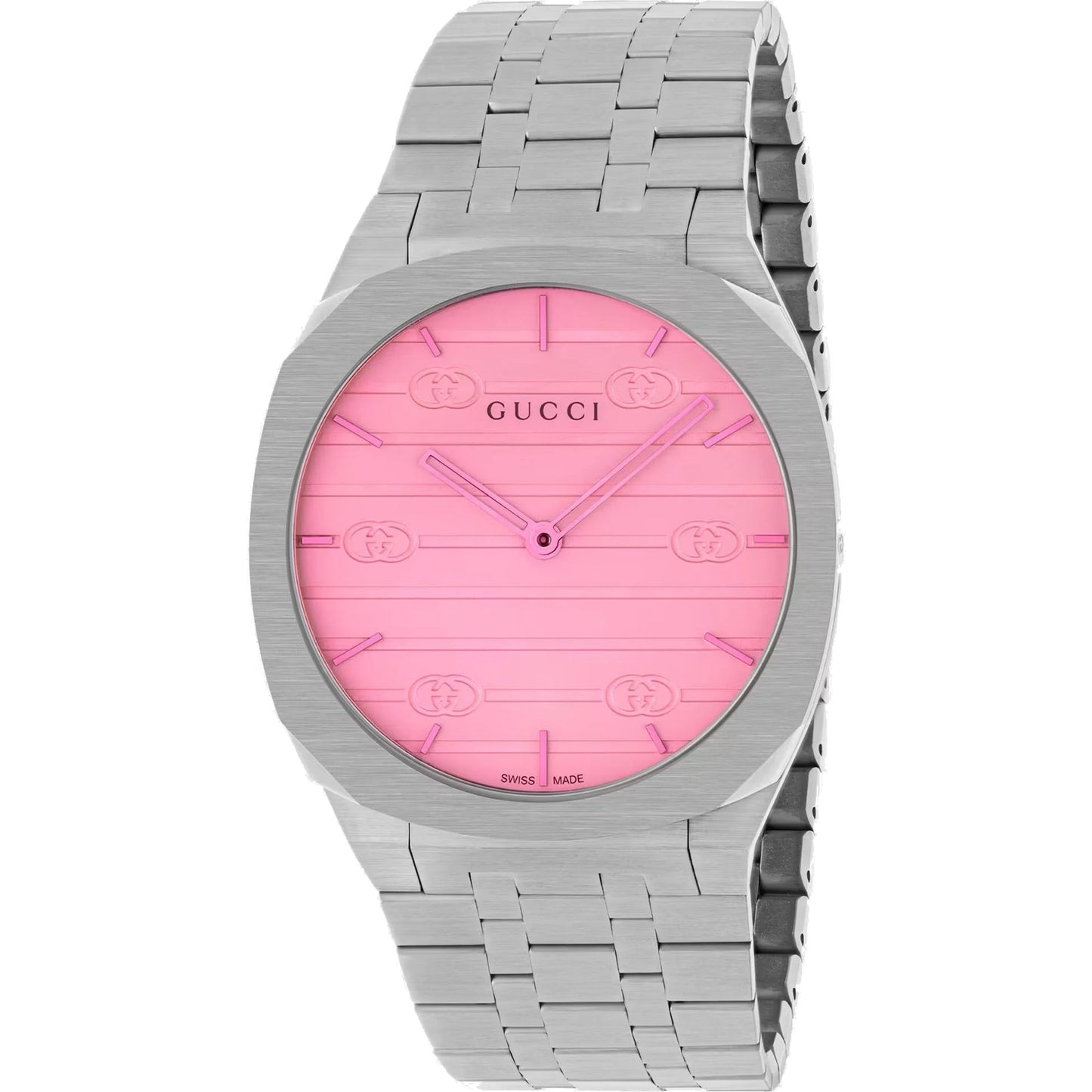 Gucci Women's 25H Watch - Elegant Pink Dial