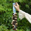 Le Rattle Blue Tide - Shaker à Graines Manuel avec Sangle en Batik Bleu