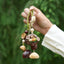 The Forest Wanderer - Hand-Woven Natural Seed & Coconut Shell Bag Charm