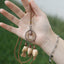 Le Rêveur en Bronze - Collier Pendentif Mandala Tissé en Spirale