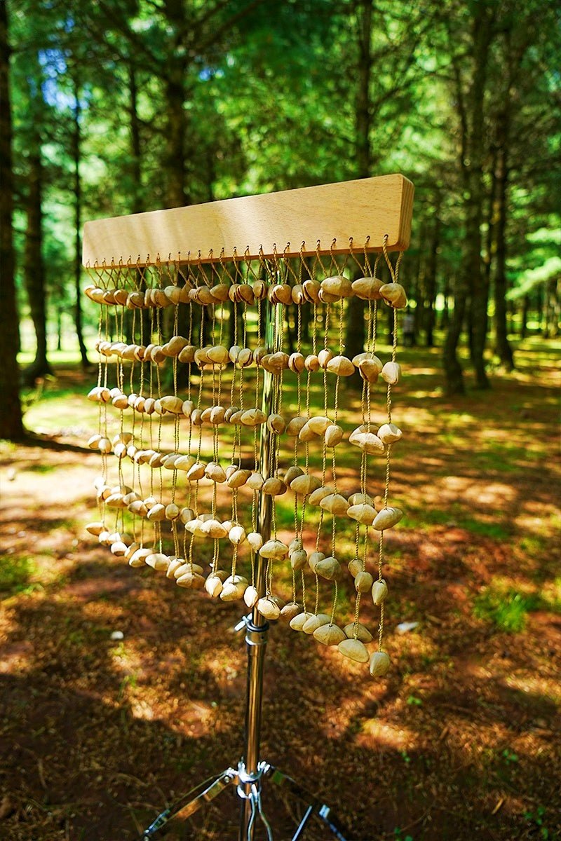 Carillon à barres en coque de graine d'oleandre Chacha fait main