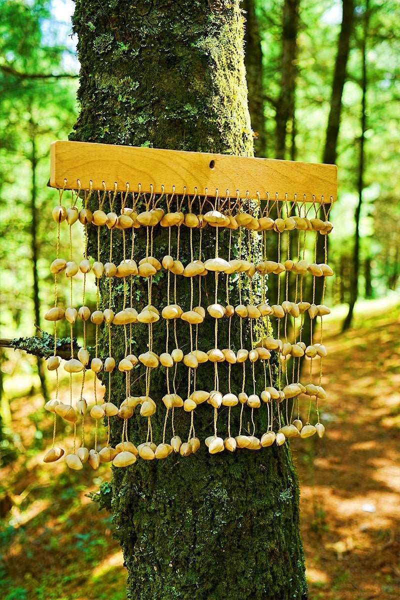 Carillon à barres en coque de graine d'oleandre Chacha fait main