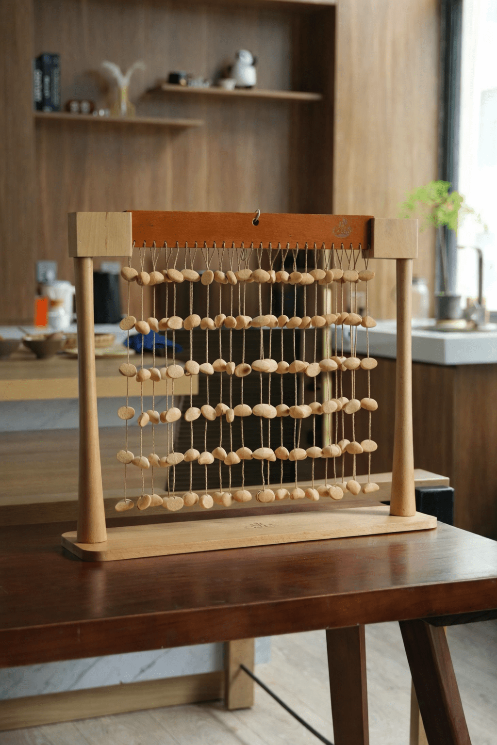 Carillon à barres en coque de graine d'oleandre Chacha fait main