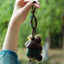 The Forest Harvest - Cascading Nut Shell & Green Tassel Bag Charm