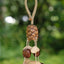 "La Récolte Forestière" - Mobile à Motif de Pigne Texturé