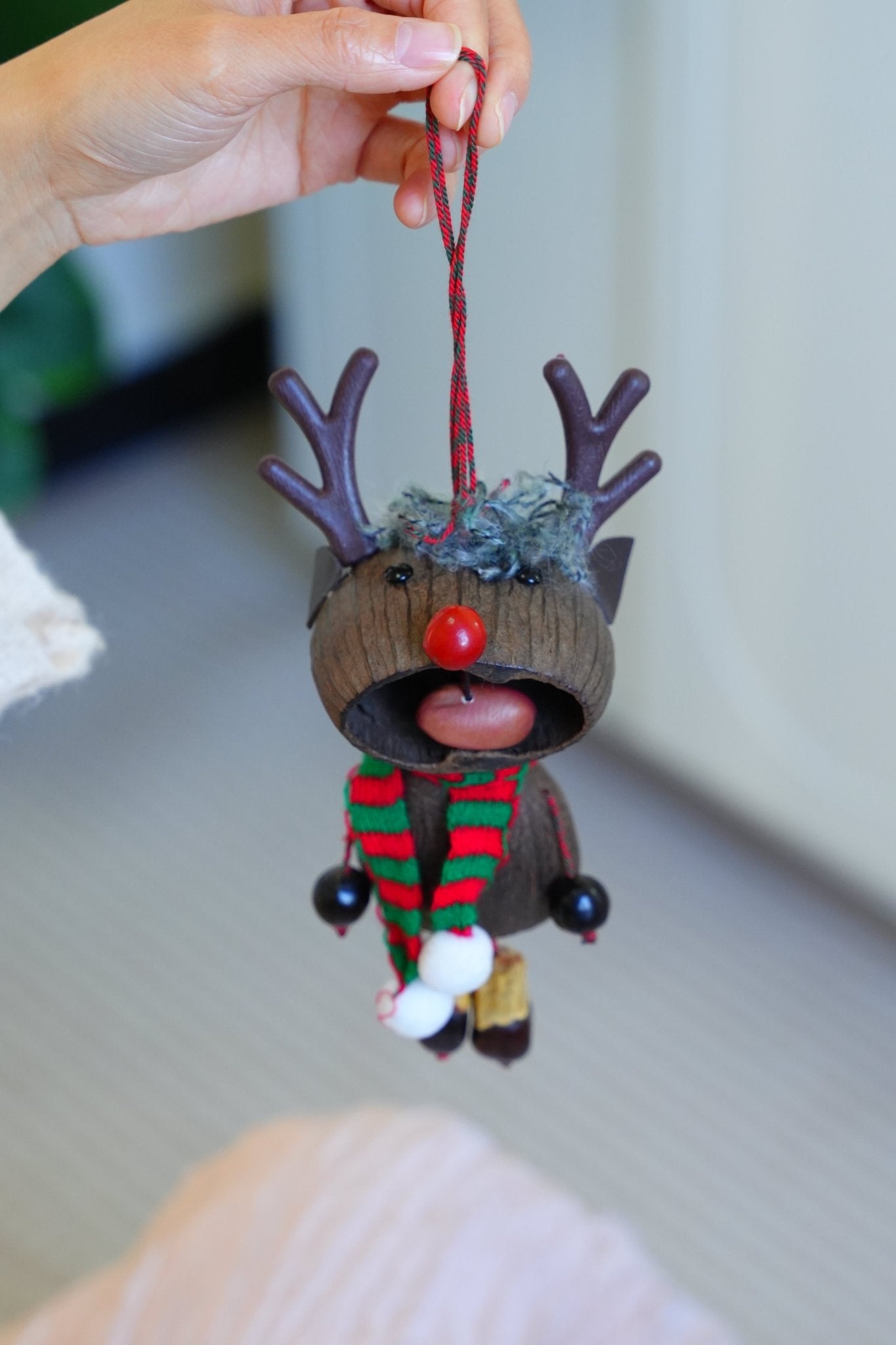 Les Fêtes en Forêt - Ornements de Noël Artisanaux en Noix Naturelles
