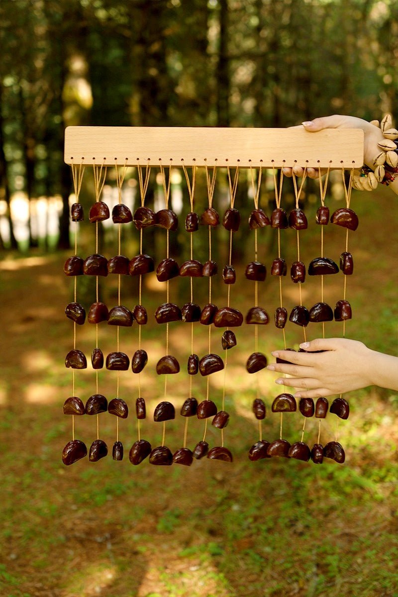 Carillon en coquilles de graines de Juju Duckvine fait main