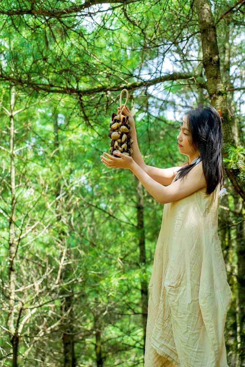 Carillon en Coquilles de Graines Fait Main – Son Naturel de la Forêt Tropicale