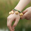 The Happy Pistachio - Hand-Braided Natural Shell Bracelet