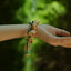 The Happy Pistachio - Hand-Braided Natural Shell Bracelet