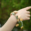 The Happy Pistachio - Hand-Braided Natural Shell Bracelet