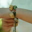 The Happy Pistachio - Hand-Braided Natural Shell Bracelet