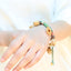 The Happy Pistachio - Hand-Braided Natural Shell Bracelet