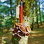 Handmade Juju Seed Pod Wooden Handle Shaker