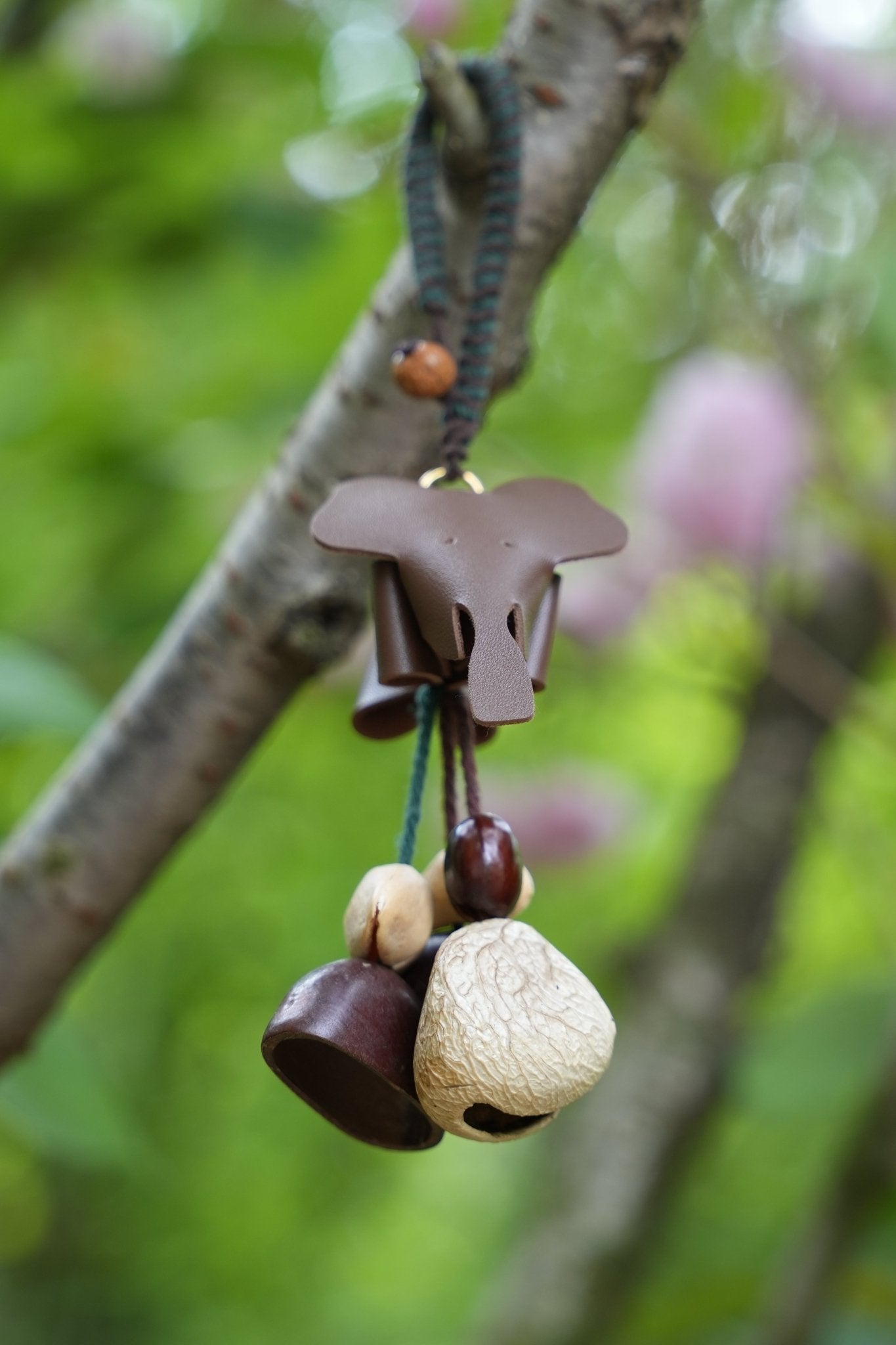 The Leather Elephant Guardian - Handcrafted Leather Bag Charm