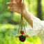 The Little Harvest - Minimalist Seed Charm with Micro-Crocheted Fruit
