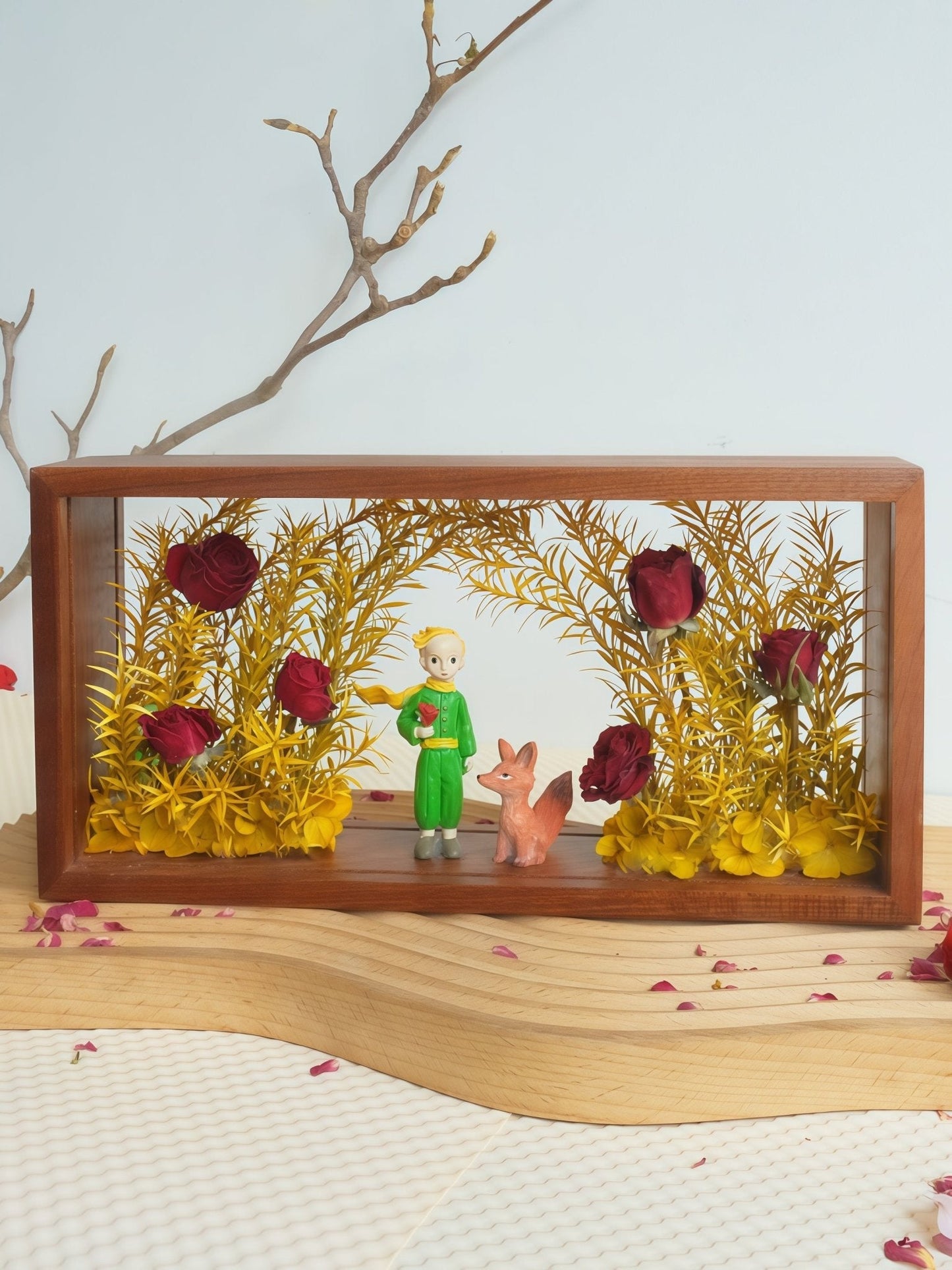 Ma Rose Unique - L'Art de la Boîte d'Ombre Le Petit Prince